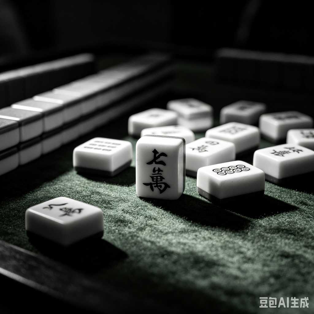 minimal text mahjong set