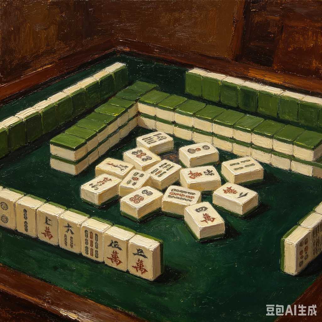 embossed mahjong set design